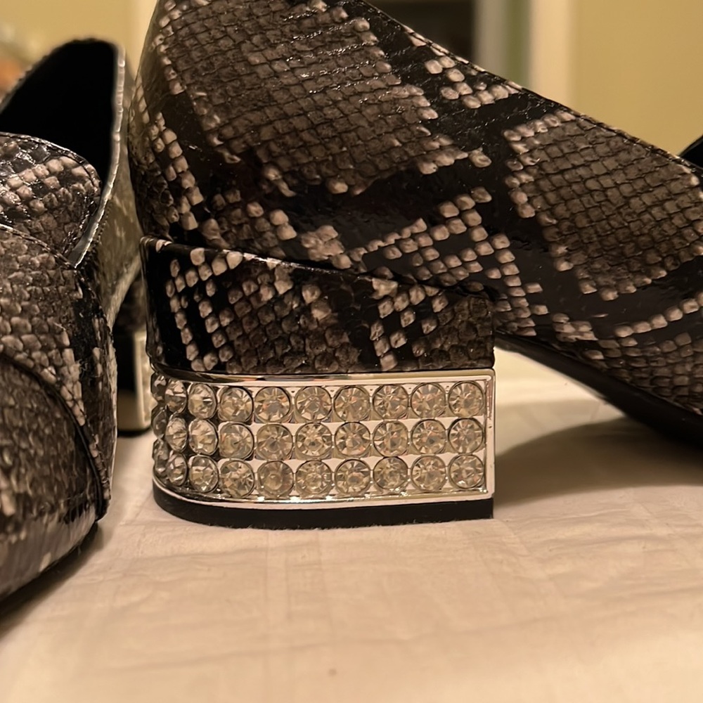 Never Worn. Jeffrey Campbell Python Print With Rh… - image 3